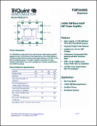 Click here to download TQP2420G Datasheet