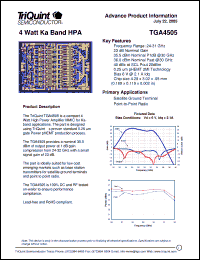 Click here to download TGA4505 Datasheet