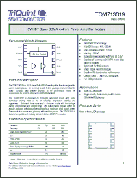 Click here to download TQM713019 Datasheet