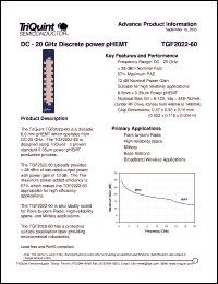 Click here to download TGF2022-60 Datasheet