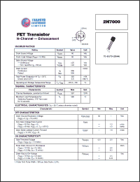 Click here to download 2N7000 Datasheet