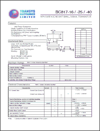 Click here to download BC817-16 Datasheet