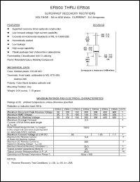 Click here to download ER502 Datasheet