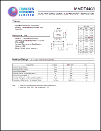 Click here to download MMDT4403 Datasheet