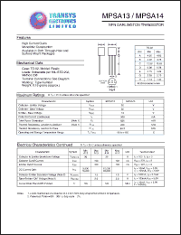 Click here to download MPSA13 Datasheet