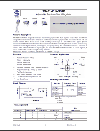 Click here to download TS431ACX Datasheet