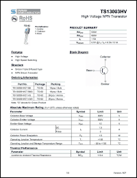 Click here to download TS13003HV_07 Datasheet