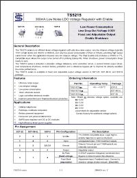 Click here to download TS5215CY5 Datasheet