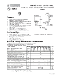 Click here to download MBRS16100 Datasheet