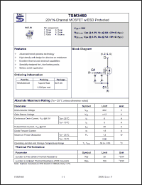 Click here to download TSM3460CX6 Datasheet