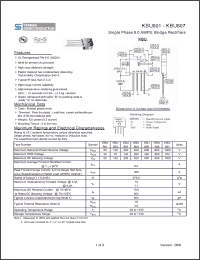 Click here to download KBU801_09 Datasheet