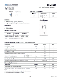 Click here to download TSM2318CXRFG Datasheet