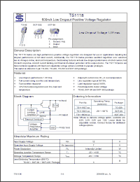 Click here to download TS1118CY Datasheet