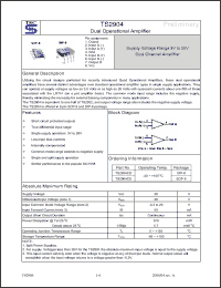 Click here to download TS2904 Datasheet