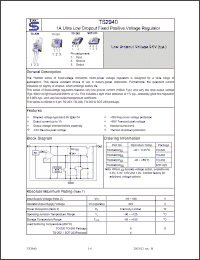 Click here to download TS2940CZ33 Datasheet