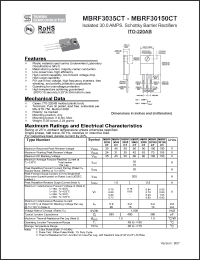 Click here to download MBRF30100CT Datasheet
