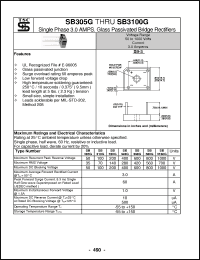 Click here to download SB305G Datasheet