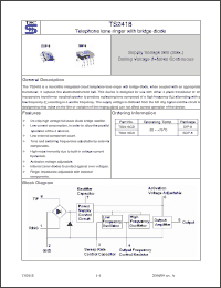 Click here to download TS2418CS Datasheet