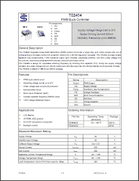 Click here to download TS3404CD Datasheet