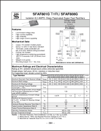 Click here to download SFAF805G Datasheet