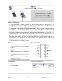 Click here to download TS494CD Datasheet