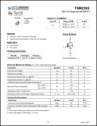 Click here to download TSM2302 Datasheet