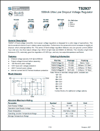 Click here to download TS2937CZ Datasheet