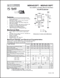 Click here to download MBR40150PT Datasheet