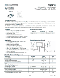 Click here to download TS5218CQRF Datasheet