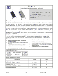 Click here to download TS34118 Datasheet