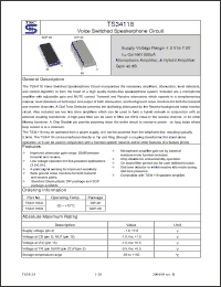 Click here to download TS34118CS Datasheet