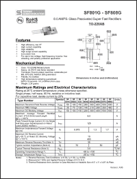 Click here to download SF801G Datasheet