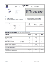Click here to download TSM3401CX Datasheet