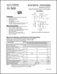 Click here to download SFAF2002G Datasheet