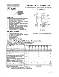 Click here to download MBRF8150CT Datasheet