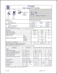 Click here to download TS13005CP Datasheet