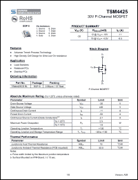 Click here to download TSM4425CSRL Datasheet