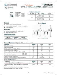 Click here to download TSM9426D Datasheet