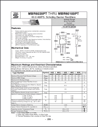 Click here to download MBR60100PT Datasheet