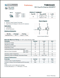 Click here to download TSM4944D Datasheet