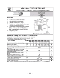 Click here to download KBU1007 Datasheet