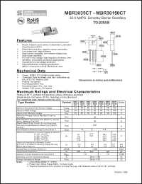 Click here to download MBR30150CT Datasheet