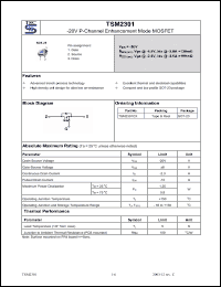 Click here to download TSM2301CX Datasheet