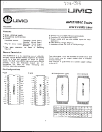 Click here to download UM621024CM-70LL Datasheet