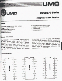 Click here to download UM92870B Datasheet