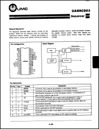 Click here to download UA89C003 Datasheet