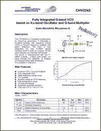 Click here to download CHV2243-99F/00 Datasheet