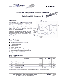 Click here to download CHR2293-99F/00 Datasheet