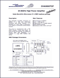 Click here to download CHA5093TCF/24 Datasheet