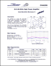 Click here to download CHA5295-99F/00 Datasheet